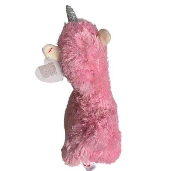 TY Beanie Baby Plush Stuffed Animal LANA the Pink Sparkly Llama Llamacorn NWT - Picture 5 of 13